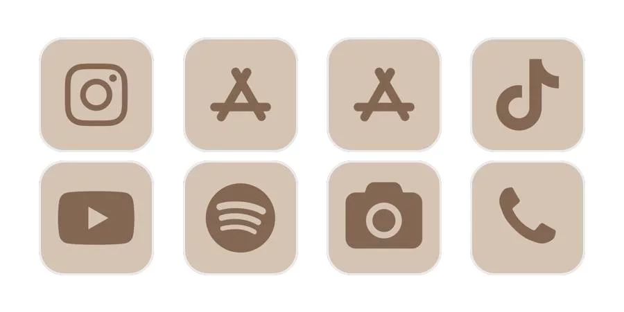 The Beauty Of Brown App Icons Aesthetic DeviceMAG