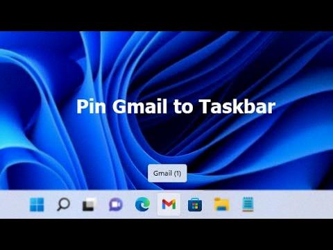 how to pin gmail to taskbar how to pin gmail to taskbar