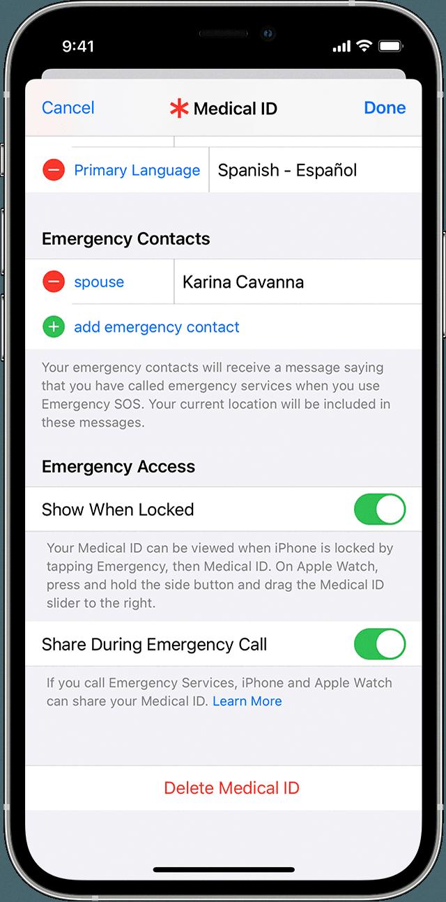 emergency contacts iphone emergency contacts iphone