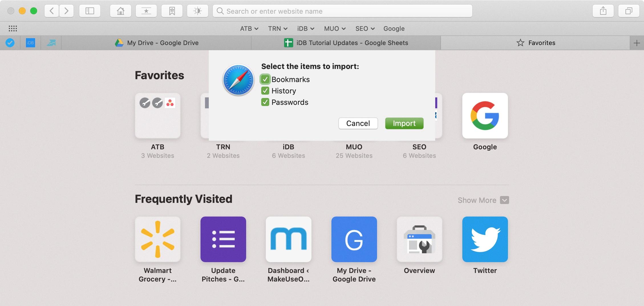 safari bookmarks import safari bookmarks import