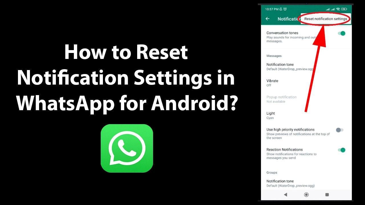 reset notification settings android reset notification settings android