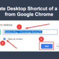 How to Easily Create a Desktop Bookmark with Google Chrome 4 How to Easily Create a Desktop Bookmark with Google Chrome 3