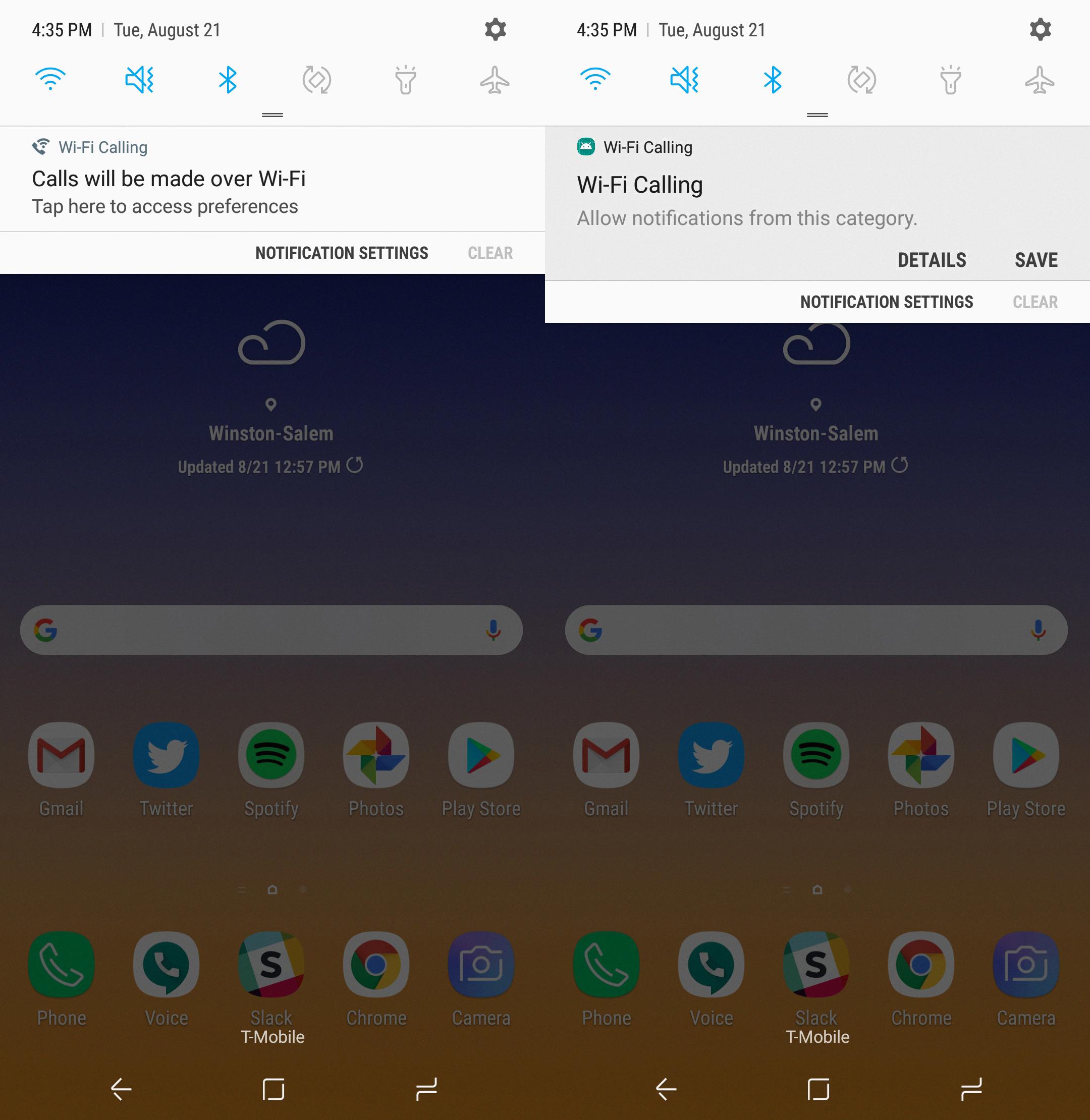 remove wifi calling notification android remove wifi calling notification android