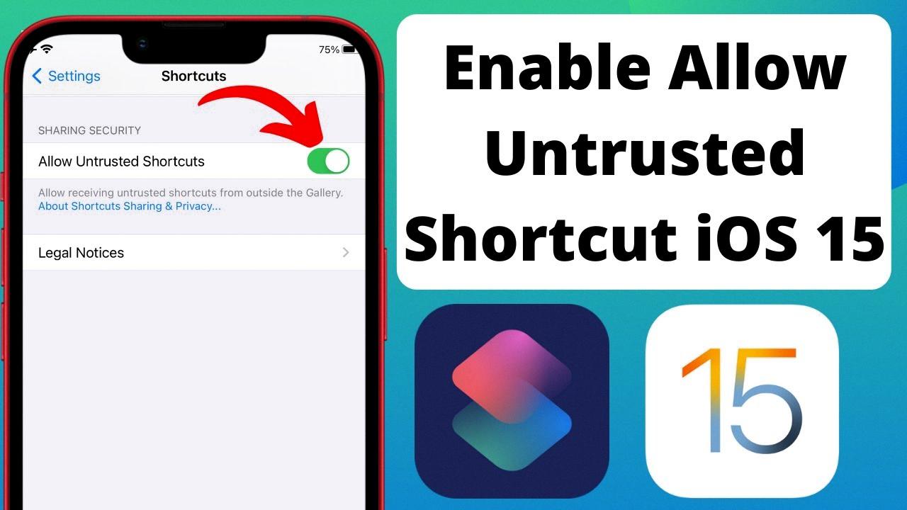 how to allow untrusted shortcuts how to allow untrusted shortcuts