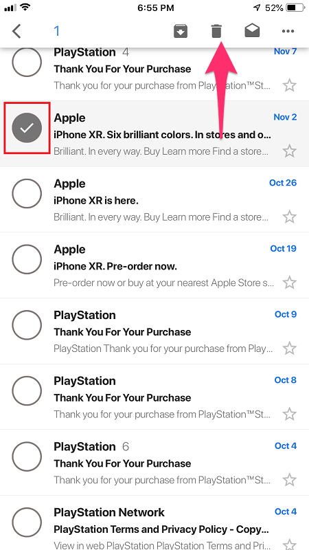 How To Clear Your Gmail Inbox On iPhone 4 How To Clear Your Gmail Inbox On iPhone 3
