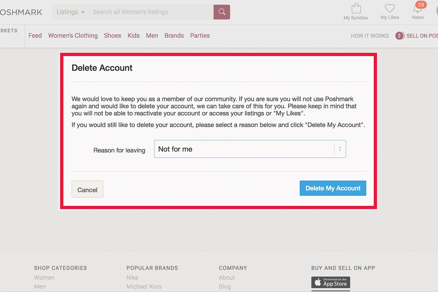 how to delete poshmark account how to delete poshmark account