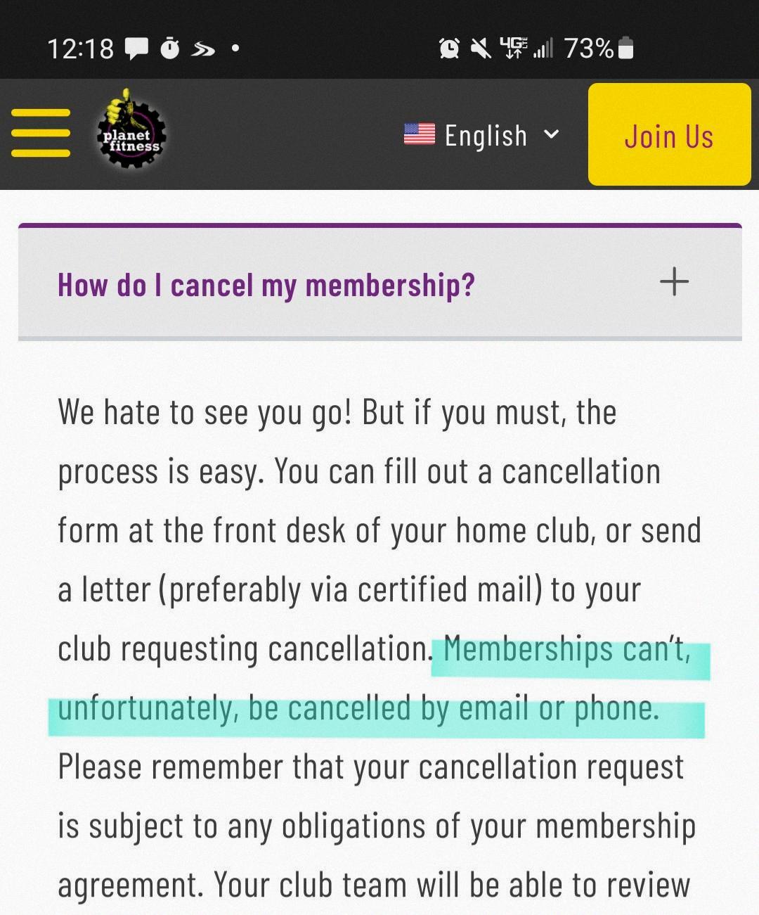 cancel planet fitness membership cancel planet fitness membership