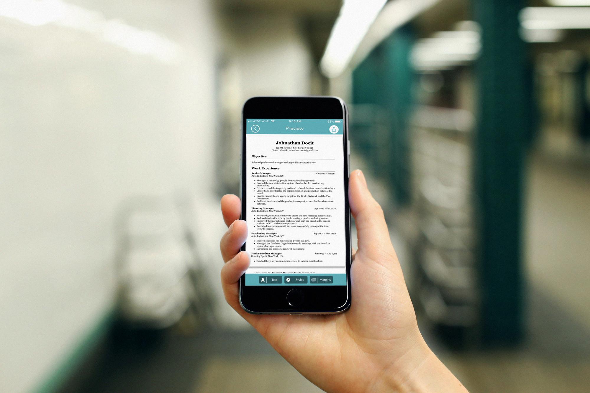 how to make a resume on iphone how to make a resume on iphone