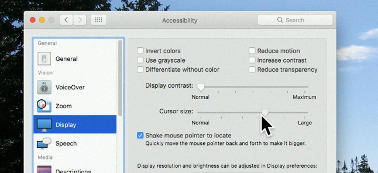 os x cursor size os x cursor size