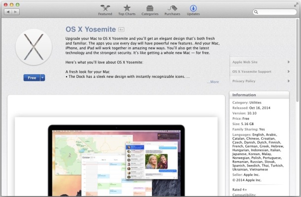 How to Download Yosemite OS X with the Apple Installer 2 How to Download Yosemite OS X with the Apple Installer 1