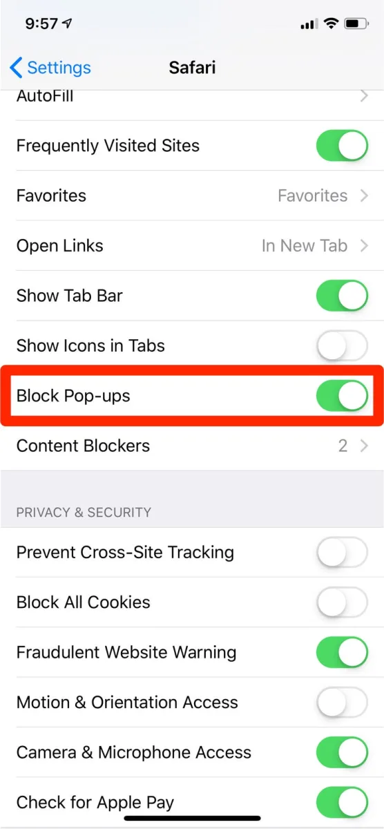 How To Enable or Disable Pop-Up Blocker On iPhone 2 How To Enable or Disable Pop-Up Blocker On iPhone 1