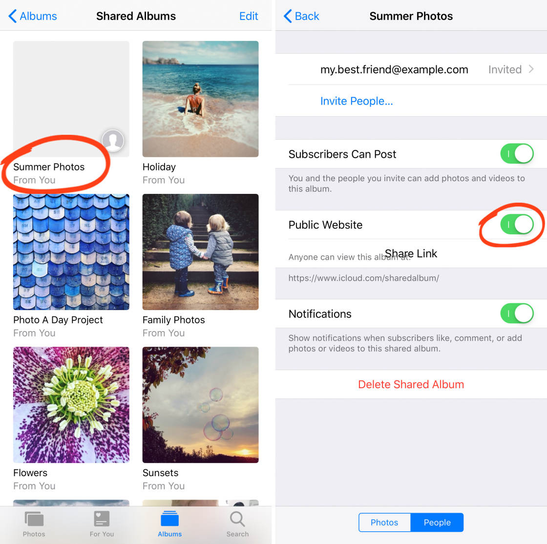 How To Share An Album On Iphone 2 How To Share An Album On Iphone 1
