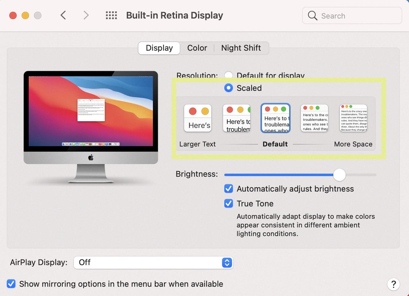 change macbook font size change macbook font size