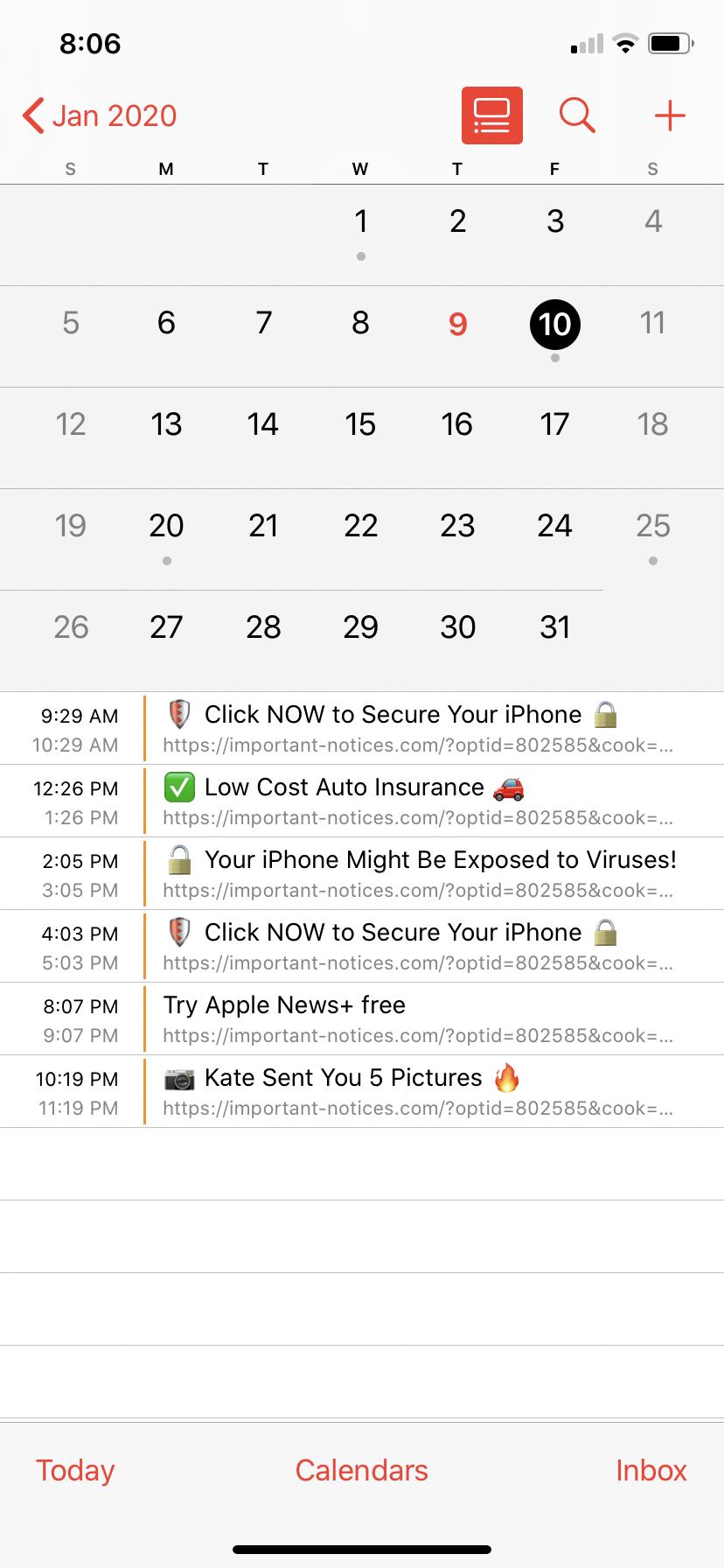 clearing calendar on iphone clearing calendar on iphone