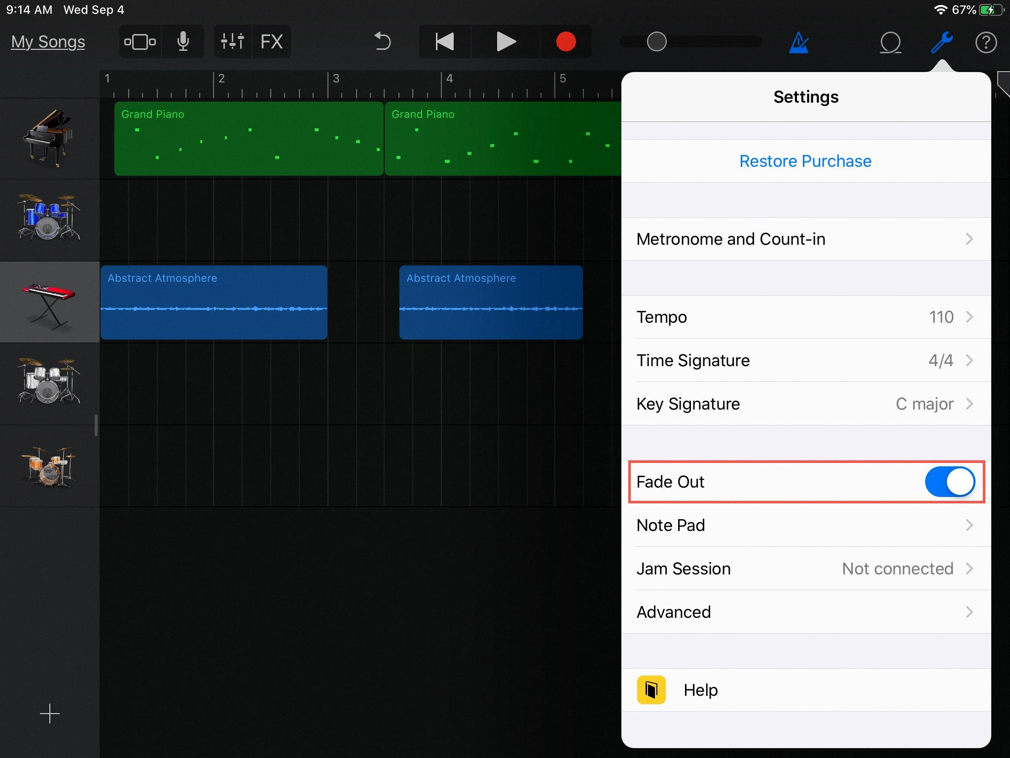 fade in on garageband fade in on garageband