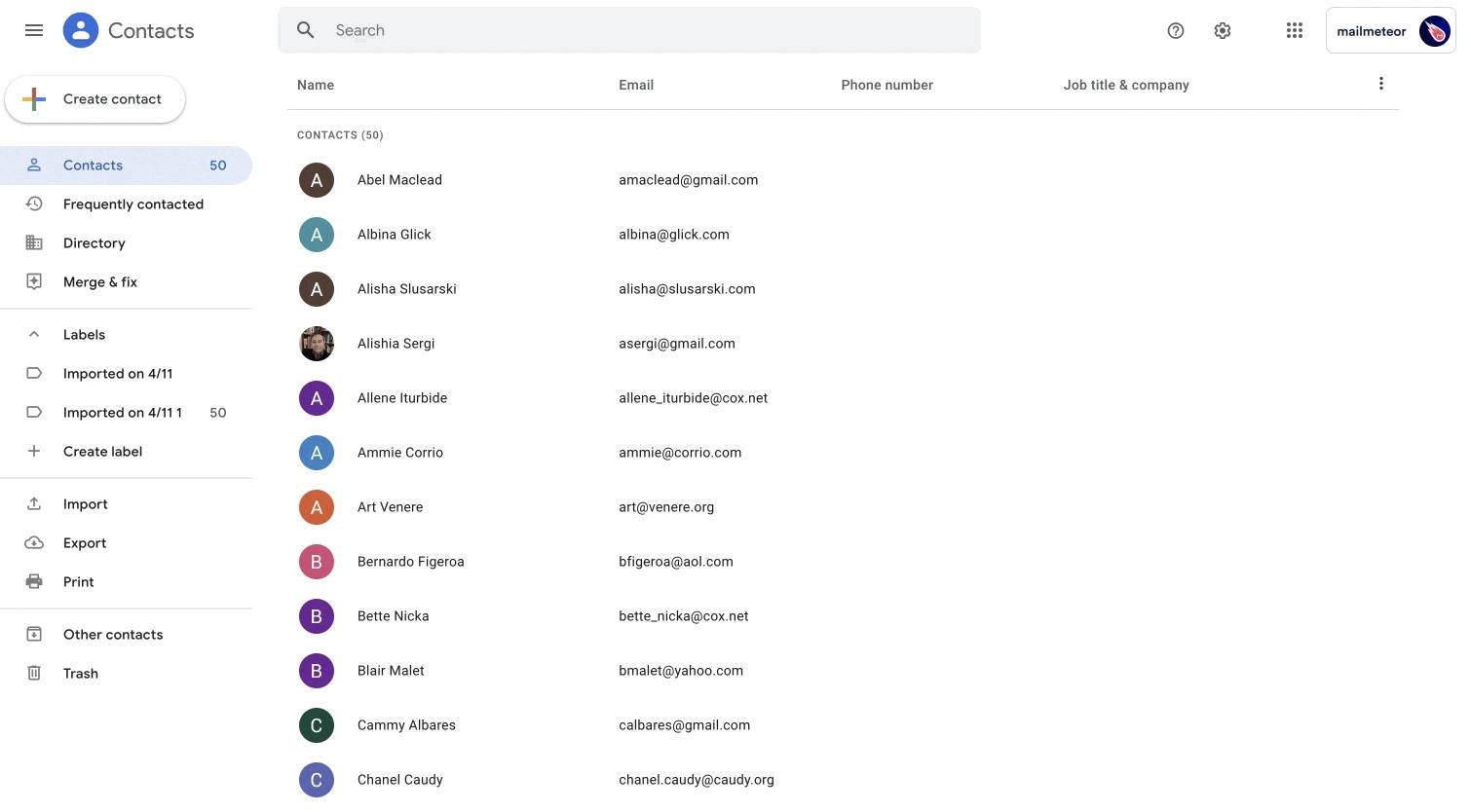 find my contacts list find my contacts list