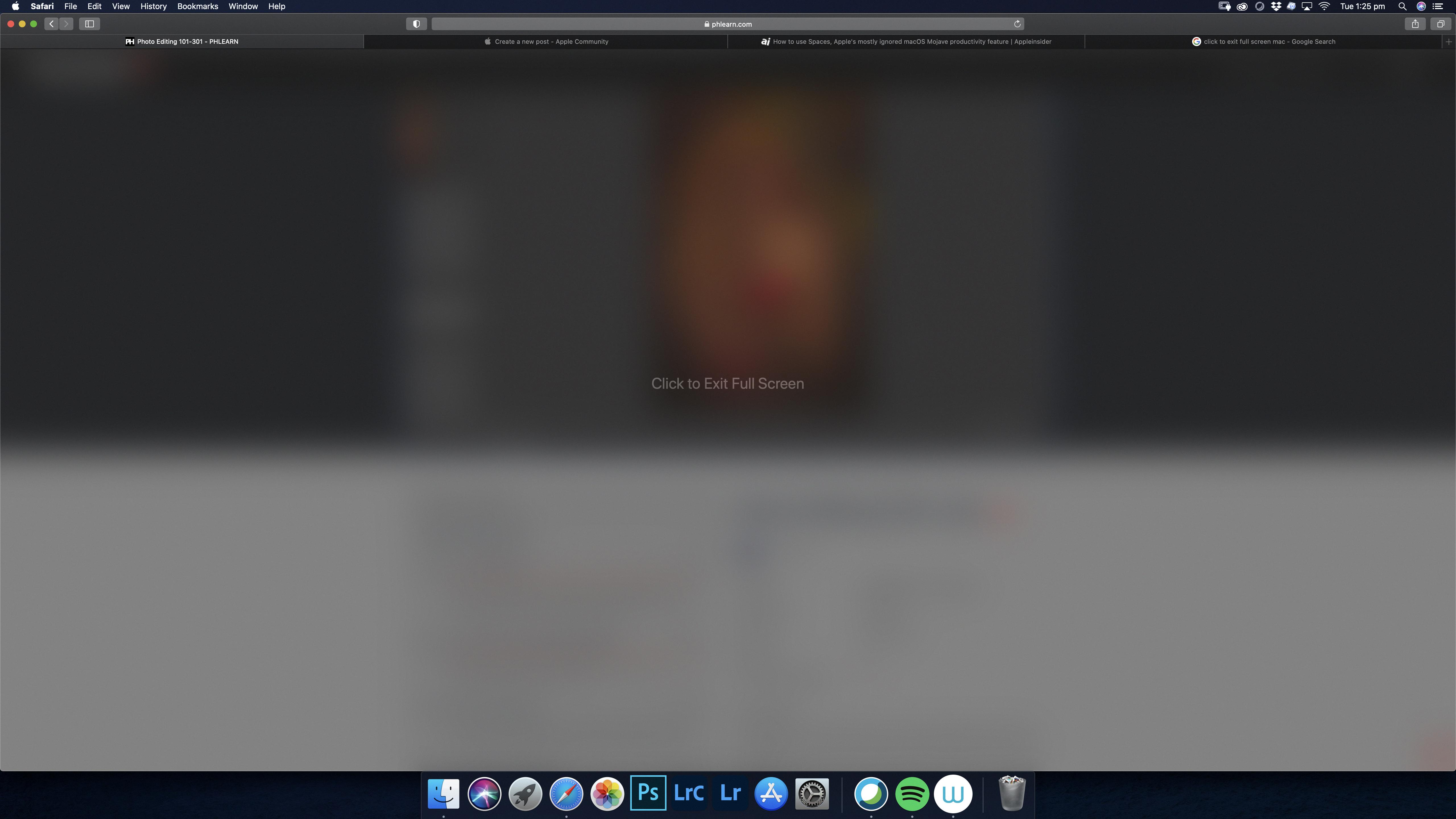how to exit full screen on mac how to exit full screen on mac