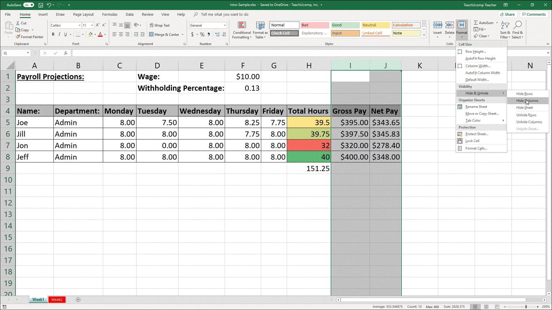 how to hide columns in excel how to hide columns in excel