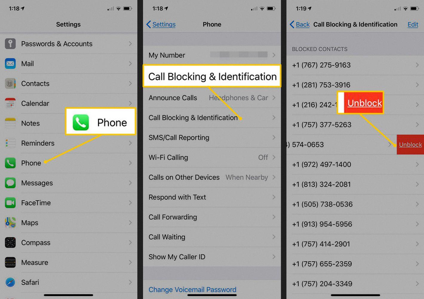 how to look up blocked numbers on iphone how to look up blocked numbers on iphone