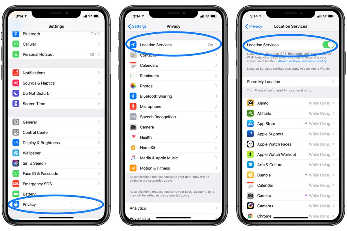 How to Block Your Location on iPhone 2 How to Block Your Location on iPhone 1