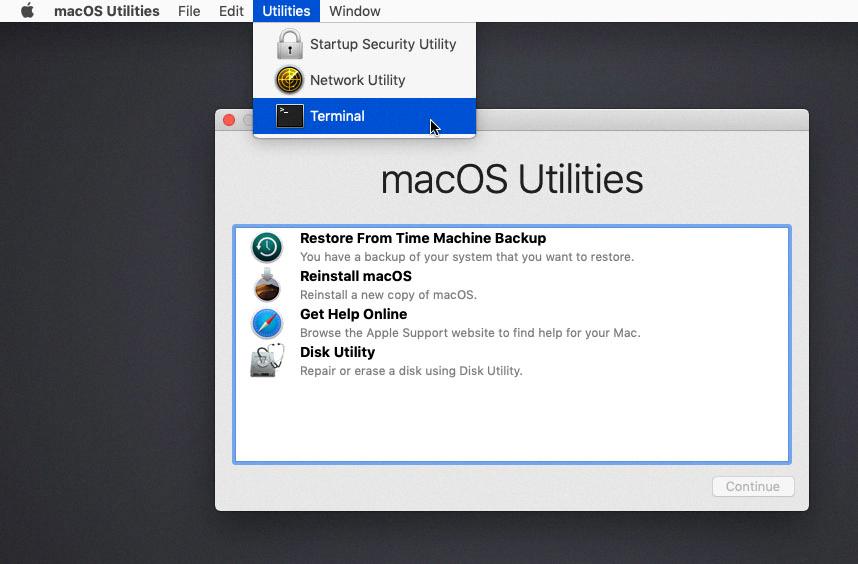 reset mac password terminal reset mac password terminal