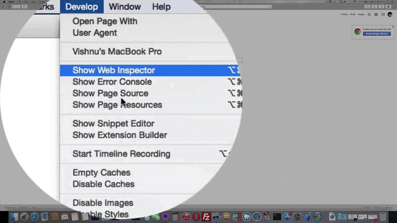 safari inspect element safari inspect element