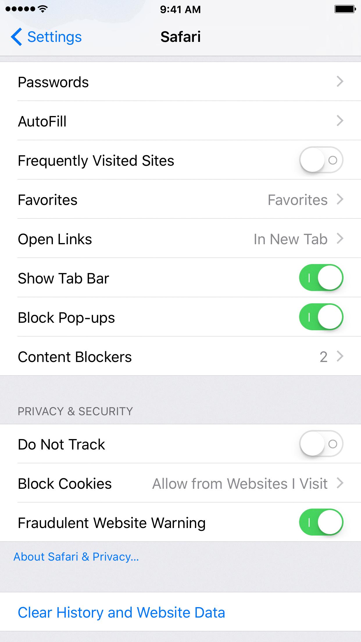 safari privacy settings safari privacy settings