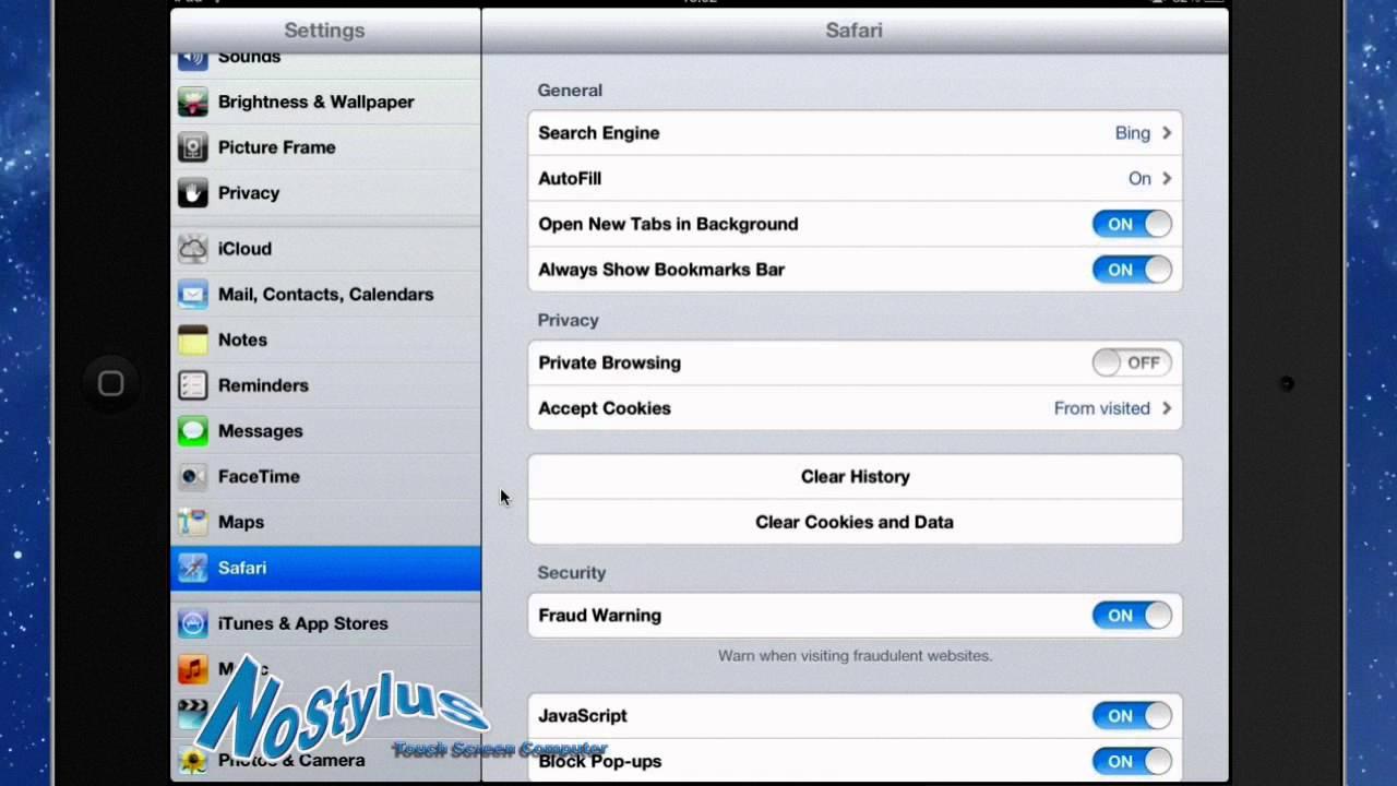 safari settings ipad safari settings ipad