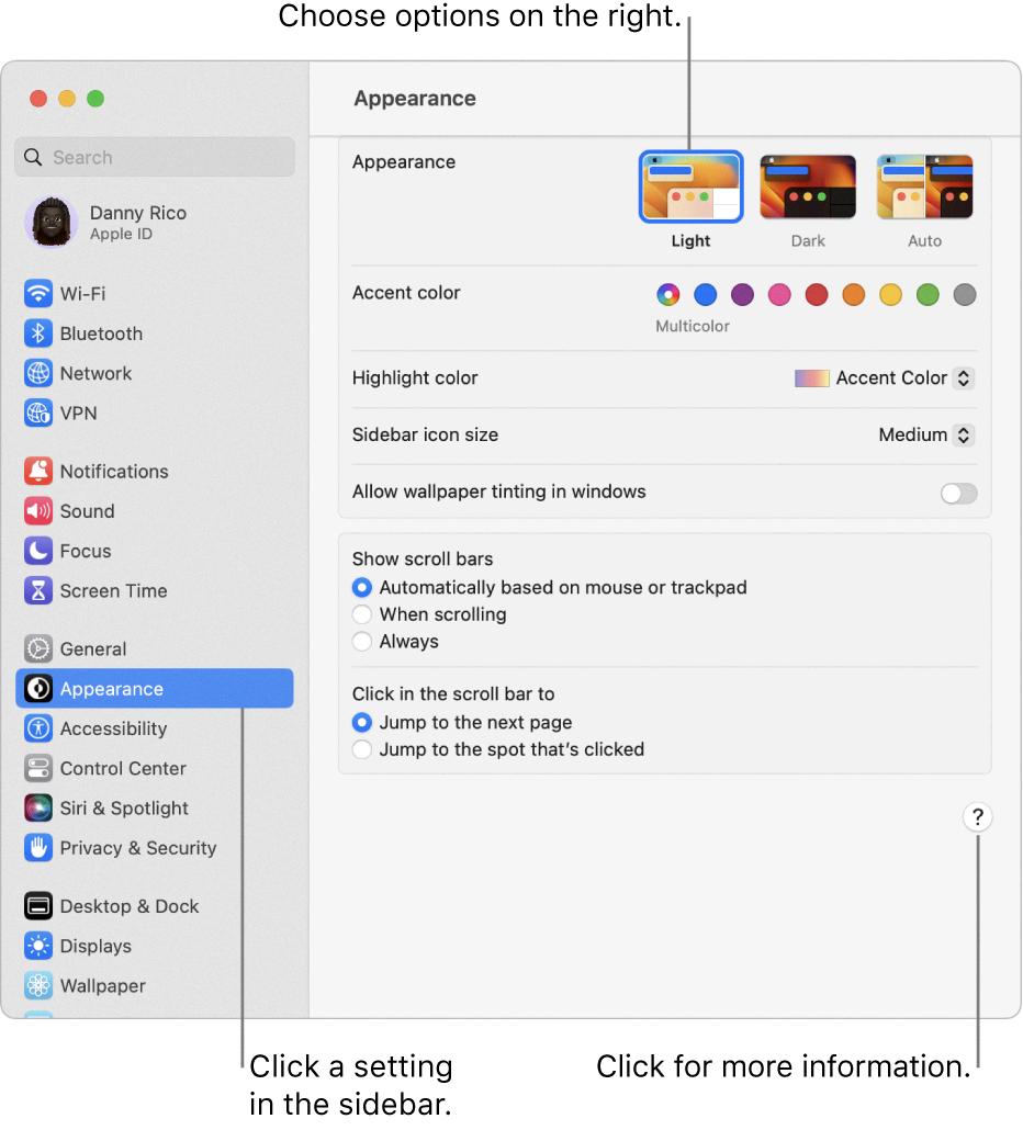 settings on macbook settings on macbook