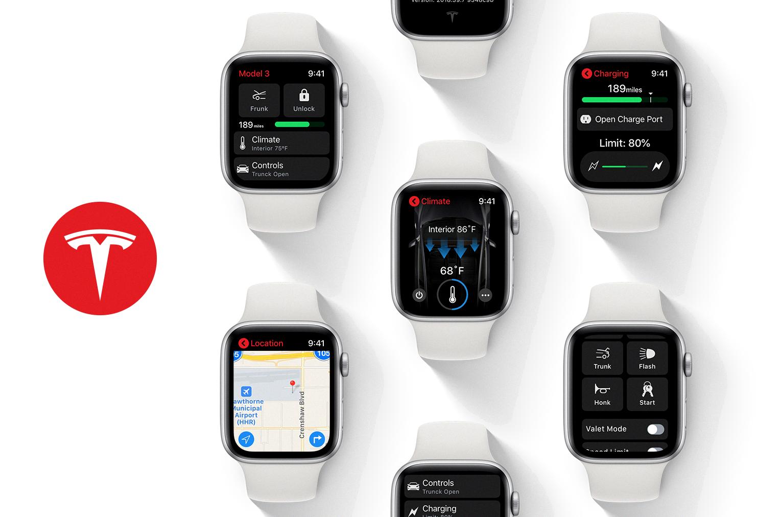 tesla apple watch tesla apple watch
