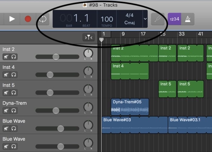 How to Change the Key of Song Without Transposing in GarageBand 2 How to Change the Key of Song Without Transposing in GarageBand 1