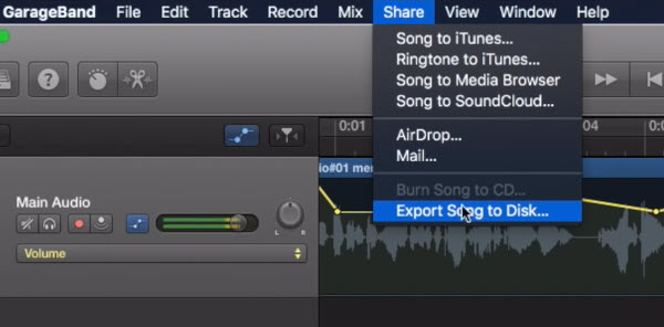 How to Export Music from Garageband with High-Quality Audio 2 How to Export Music from Garageband with High-Quality Audio 1