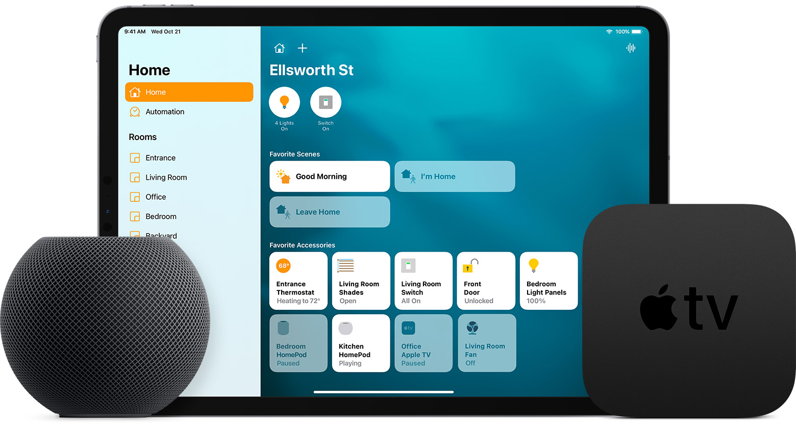 Home Automation with Apple HomePod Mini Hub 2 Home Automation with Apple HomePod Mini Hub 1