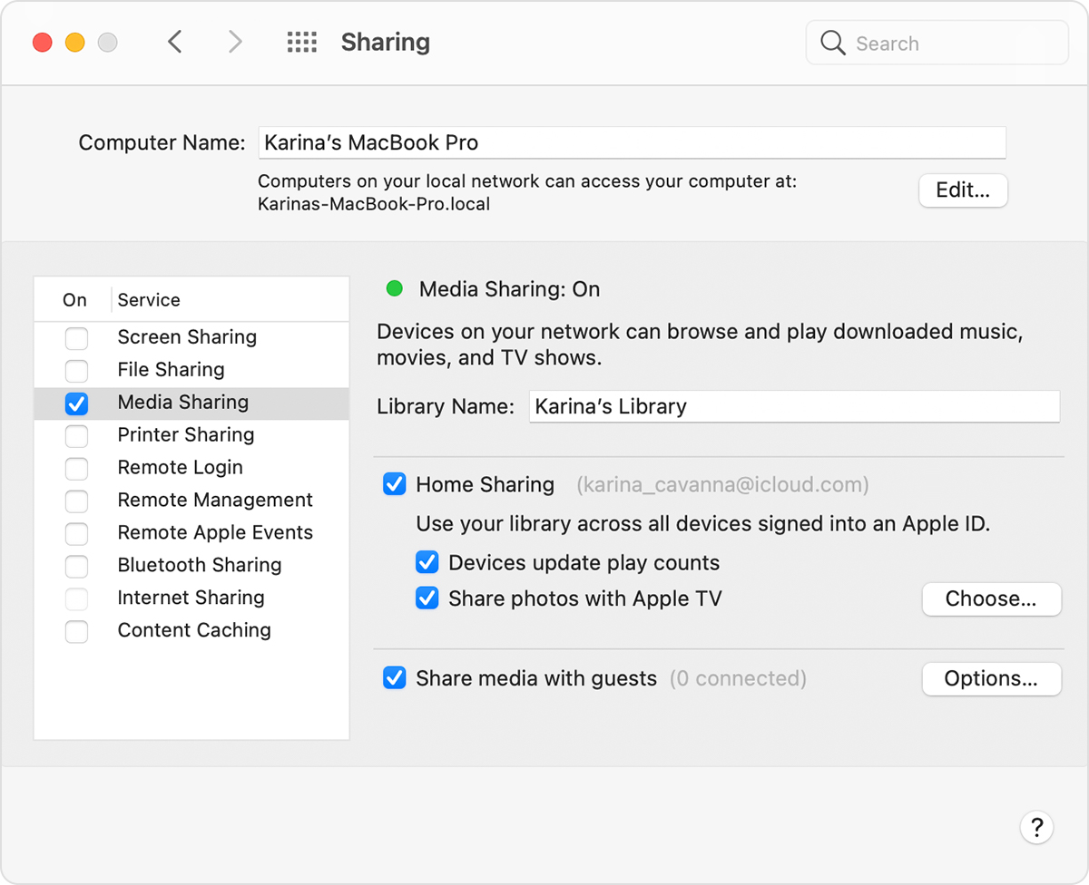 How to Enable Home Sharing on Your Mac 2 How to Enable Home Sharing on Your Mac 1