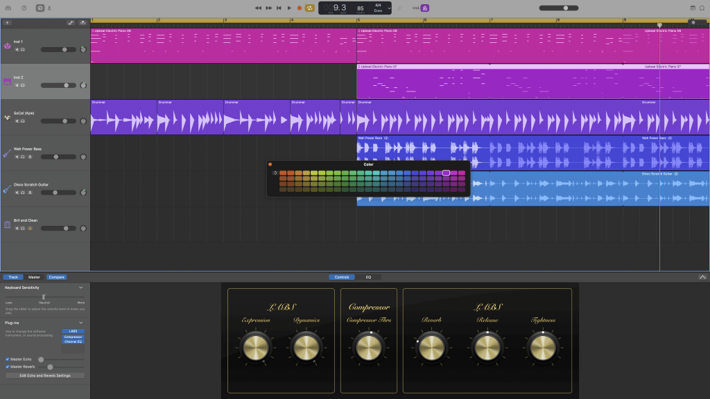 How To Change Track Color In Garageband 2 How To Change Track Color In Garageband 1