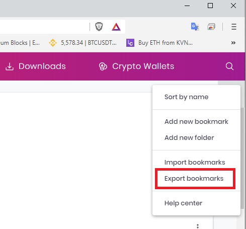 How To Save Bookmarks In Brave 2 How To Save Bookmarks In Brave 1