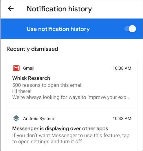How to Check Your Notification History 2 How to Check Your Notification History 1