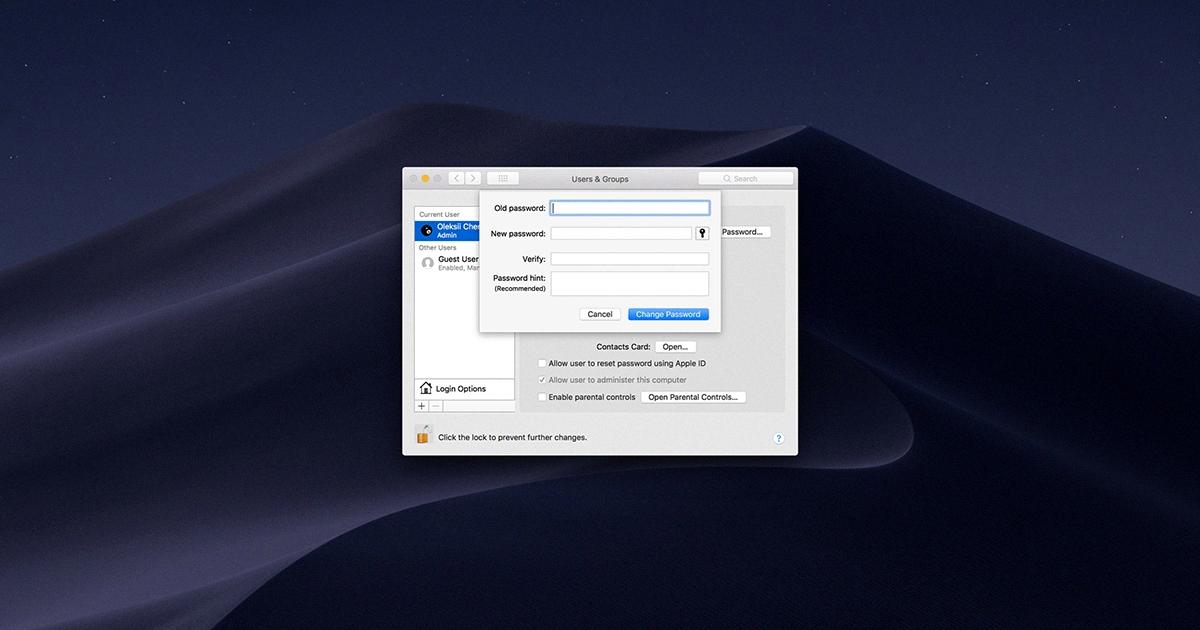 how to change the password on my mac desktop how to change the password on my mac desktop