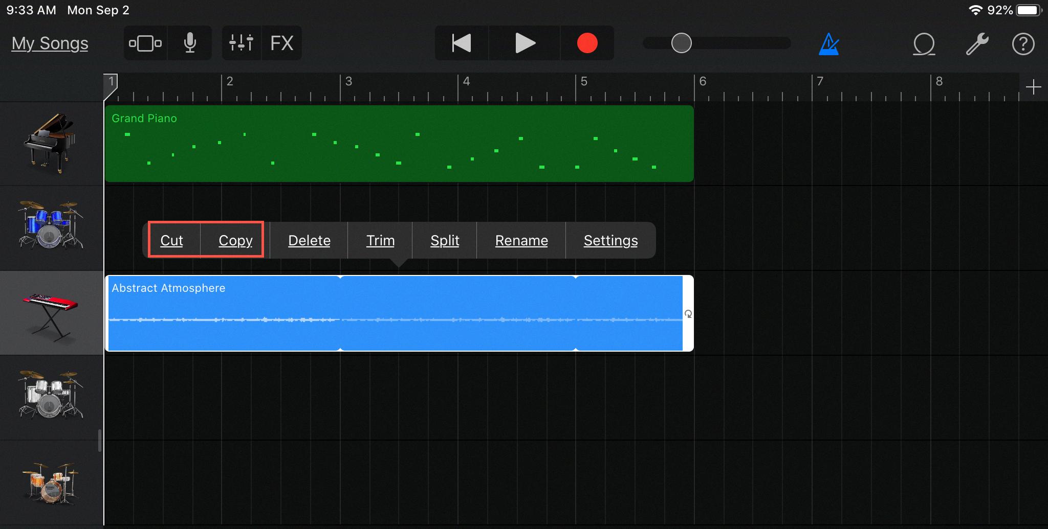 how to copy and paste in garageband for ipad how to copy and paste in garageband for ipad