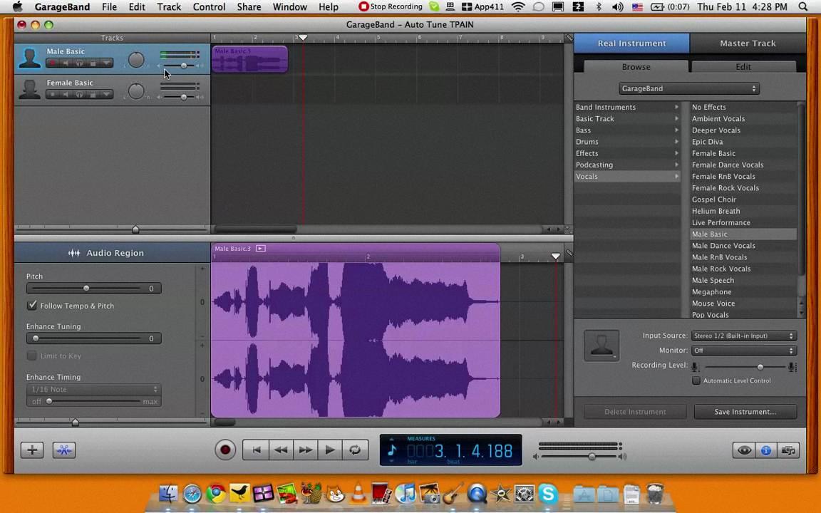 how to turn on autotune in garageband how to turn on autotune in garageband