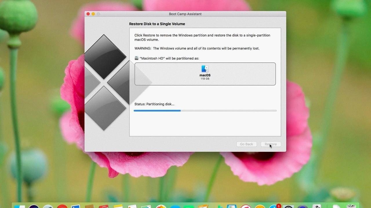 macbook delete bootcamp macbook delete bootcamp