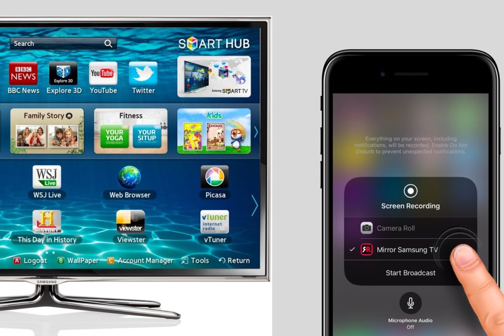 How to Mirror iPhone XR to a Samsung TV Using AirPlay 2 How to Mirror iPhone XR to a Samsung TV Using AirPlay 1