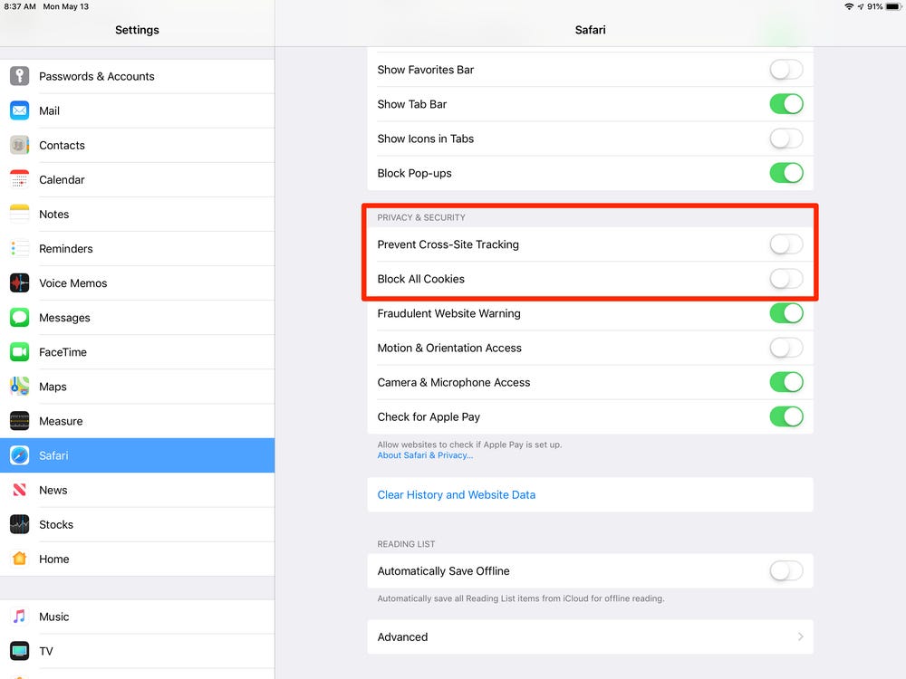 How To Allow Session Cookies On Ipad 2 How To Allow Session Cookies On Ipad 1