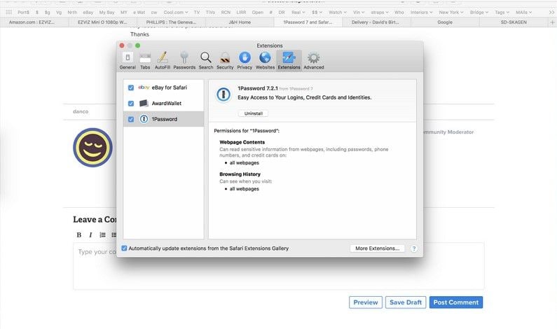 How To Use 1password Extension In Safari 2 How To Use 1password Extension In Safari 1