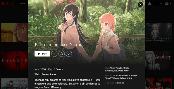 Where To Watch Bloom Into You Series 2 Where To Watch Bloom Into You Series 1