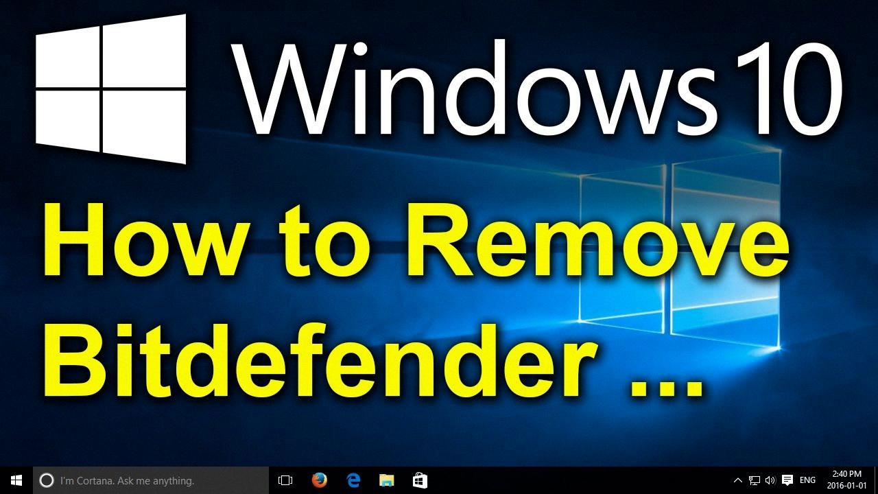 how to uninstall bitdefender how to uninstall bitdefender