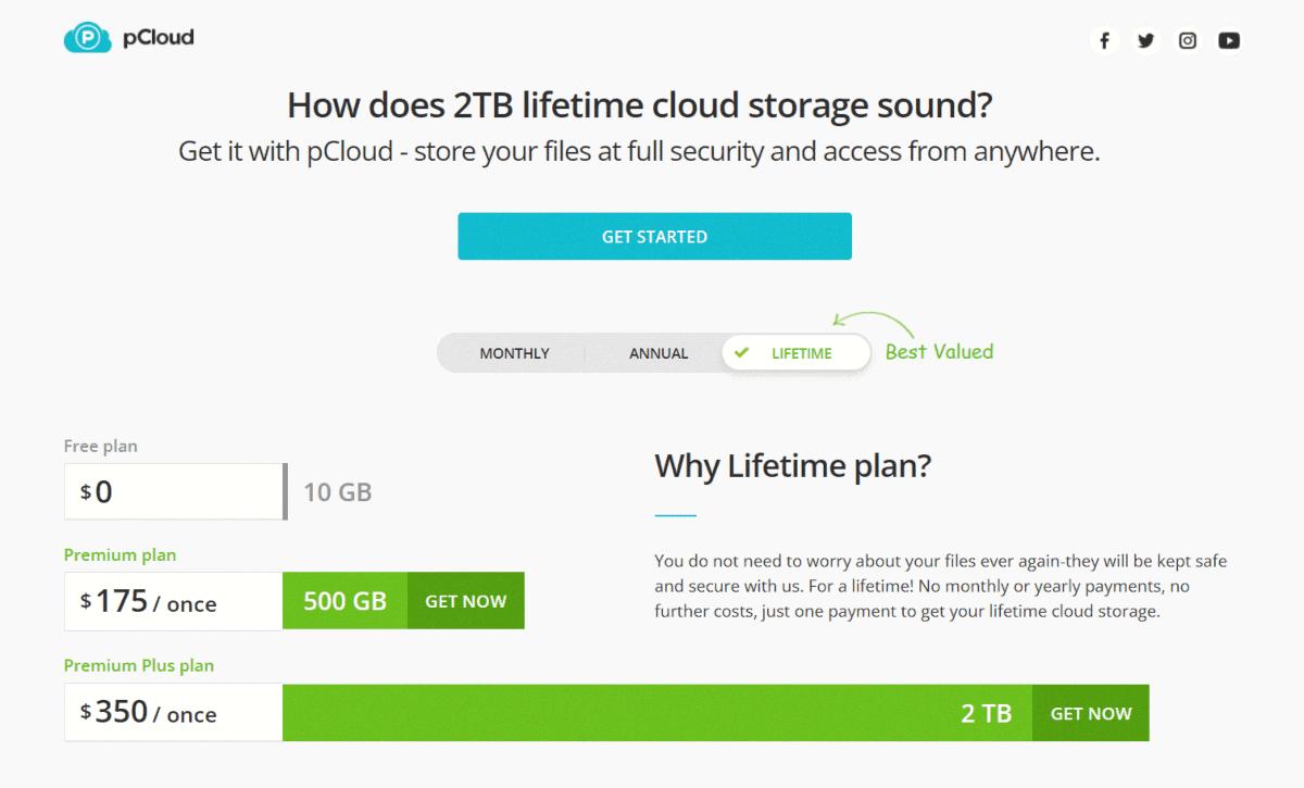 pcloud lifetime pcloud lifetime