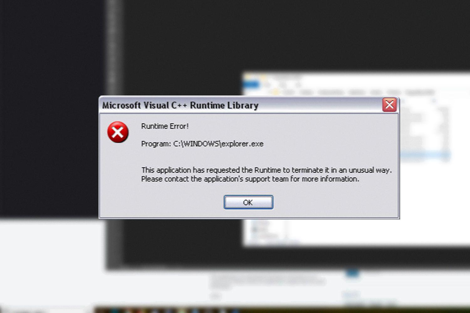 runtime error runtime error