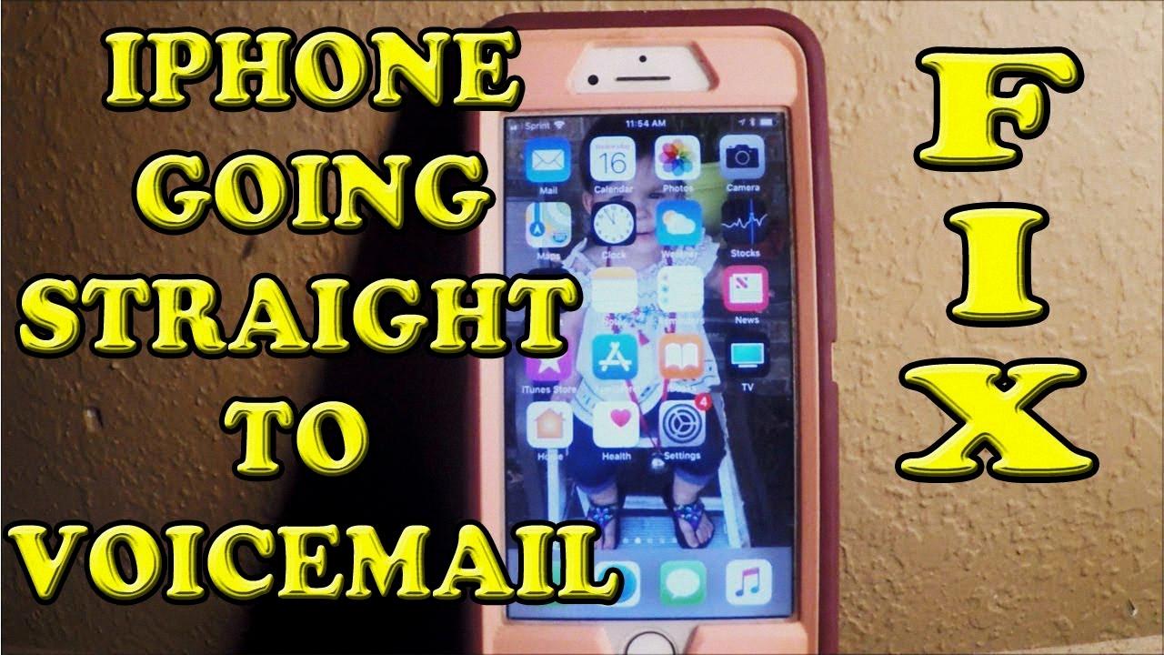 why do my iphone calls go straight to voicemail why do my iphone calls go straight to voicemail
