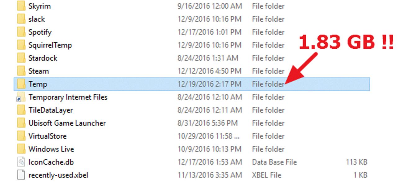 windows temp folder windows temp folder